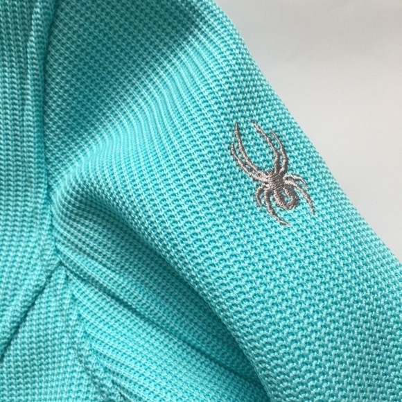 Spyder Womens Size Small Blue Polyester Fleece Lined Full Zip Jacket Zip Pocket - Picture 5 of 8